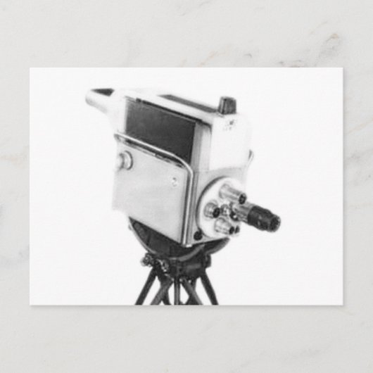 Old Broadcast TV Camera TK Postkarte (Vorderseite)