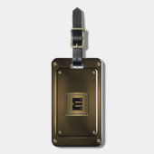 Old Bronze Metal (simuliert) Gepäckmarke Gepäckanhänger (Vorderseite vertikal)