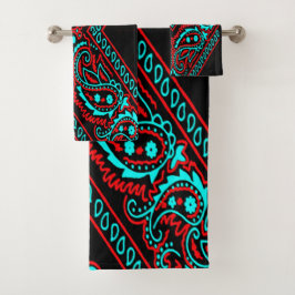 Old Brown Bandana 6 Version 2 Badhandtuch Set