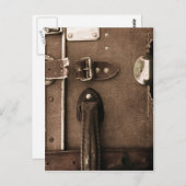 Old Brown Suitcase Postkarte (Vorne/Hinten)