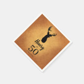 Old Buck 50. Geburtstagsparty Napkins Serviette (Ecke)