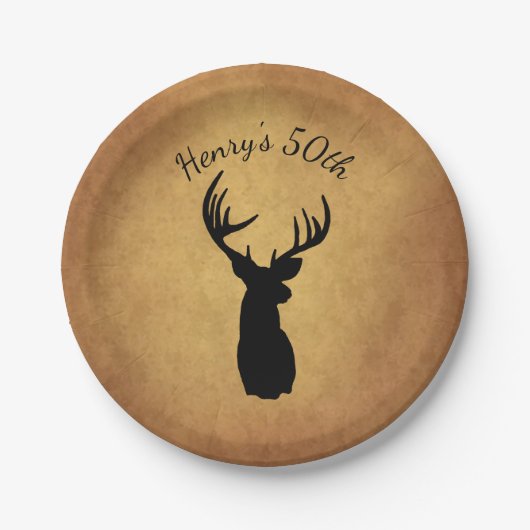 Old Buck 50. Geburtstagsparty Paper Teller (Vorderseite)