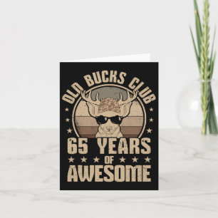 Old Bucks Club 65 Jahre Phantastischer Jäger 65. B Karte