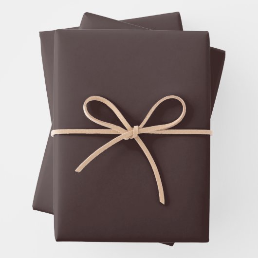 Old Burgundy Solid Color Geschenkpapier Set (Beispiel)