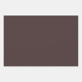 Old Burgundy Solid Color Geschenkpapier Set (Vorderseite)