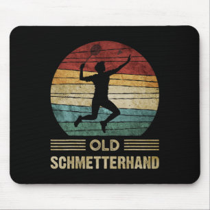 Old Butterhand Dminton Shuttle Vintag Funny Mousepad