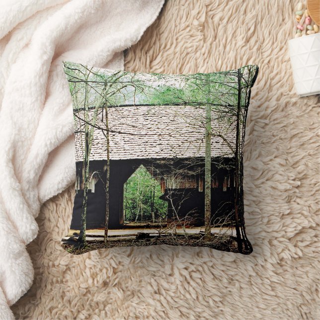 Old Cades Cove Barn Kissen (Decke)