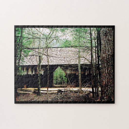 Old Cades Cove Barn Puzzle (Horizontal)