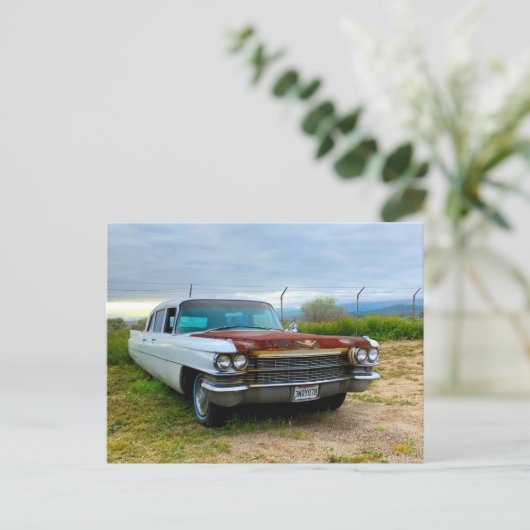 Old Cadillac Postkarte (Stehend Vorderseite)