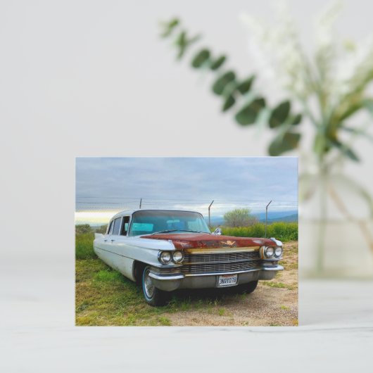 Old Cadillac Postkarte (Stehend Vorderseite)
