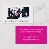 Old Camera Fotografy Business Card Visitenkarte (Vorne/Hinten)