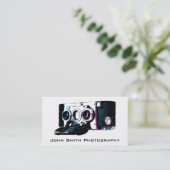 Old Camera Fotografy Business Card Visitenkarte (Stehend Vorderseite)