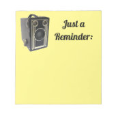 Old Camera Notepad Notizblock (Vorderseite)