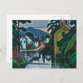 "Old Canal Port" Art Postkarte (Vorne/Hinten)