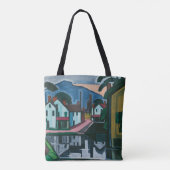 "Old Canal Port" Kunsttaschen Tasche (Rückseite)