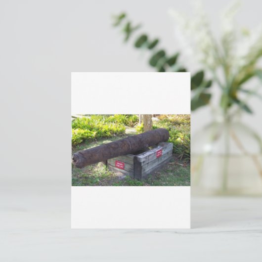 Old Cannon Postkarte (Stehend Vorderseite)