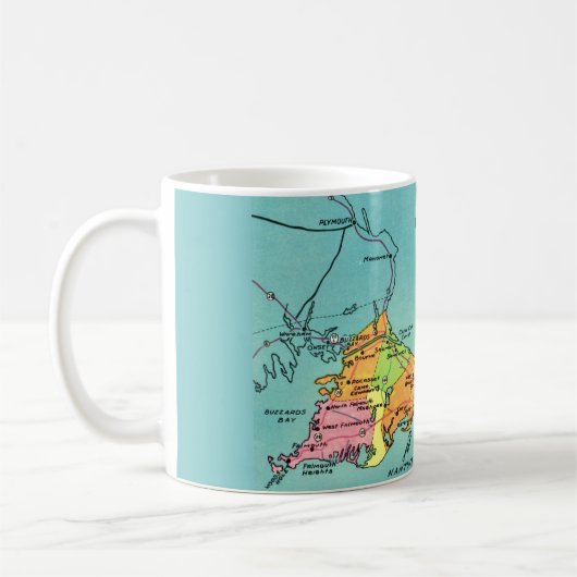 Old Cape Cod Map Kaffeetasse (Links)