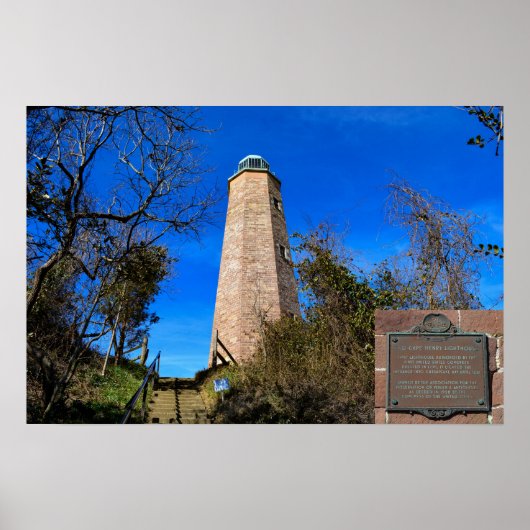 Old Cape Henry Lighthouse - Fort Story, Virginia Poster (Vorne)