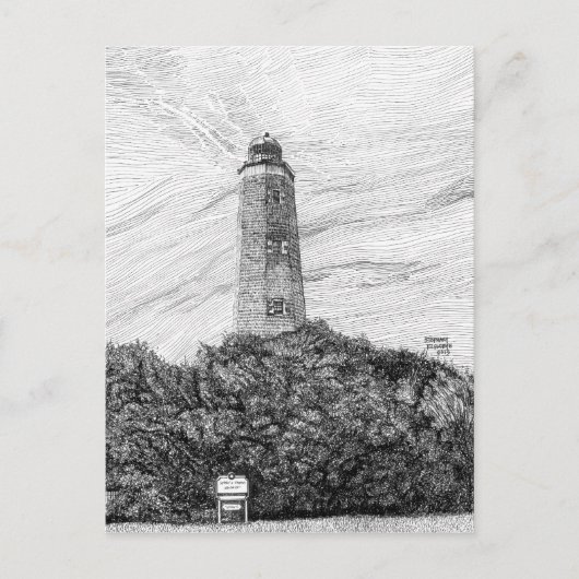 Old Cape Henry Lighthouse Postkarte (Vorderseite)