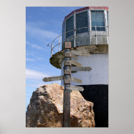 Old Cape Point Lighthouse, Südafrika Poster
