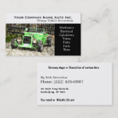 Old Car Repair Shop - Restauration Visitenkarte (Vorne/Hinten)