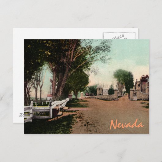 Old Carson City Road Vintage Postkarte (Vorne/Hinten)