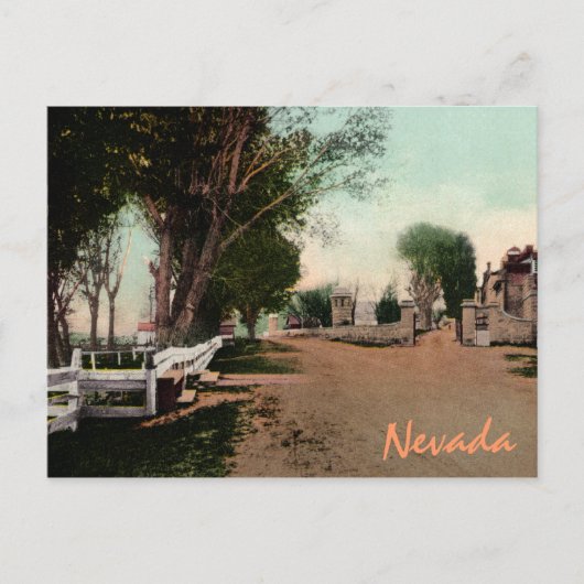 Old Carson City Road Vintage Postkarte (Vorderseite)