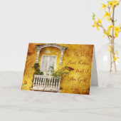 Old Cartagena Grußkarte Karte (Gelbe Blume)