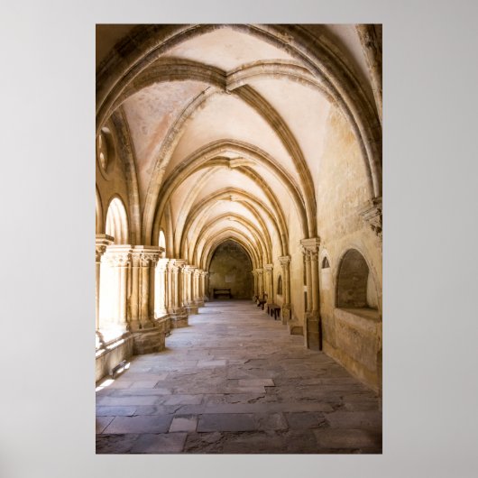 Old Cathedral Cloister Walkway Poster (Vorne)