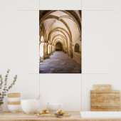 Old Cathedral Cloister Walkway Poster (Küche)