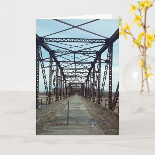 "Old Cedar Avenue Bridge" Karte bekommen (Gelbe Blume)