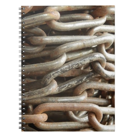 Old Chain Foto Notebook Notizblock (Vorderseite)