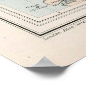 Old Channel Islands Map (1904) Guernsey & Jersey Poster (Ecke)