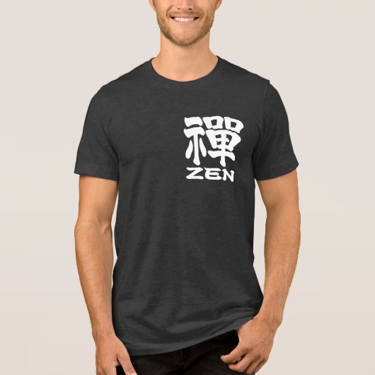 Old character Kanji for Zen Tri-Blend Shirt (Vorderseite)