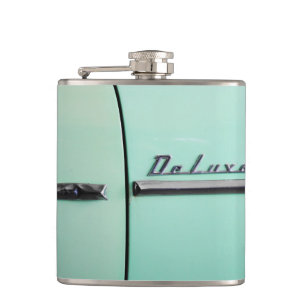 Old Chevrolet Deluxe Flachmann