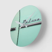 Old Chevrolet Deluxe Runde Wanduhr (Winkel)