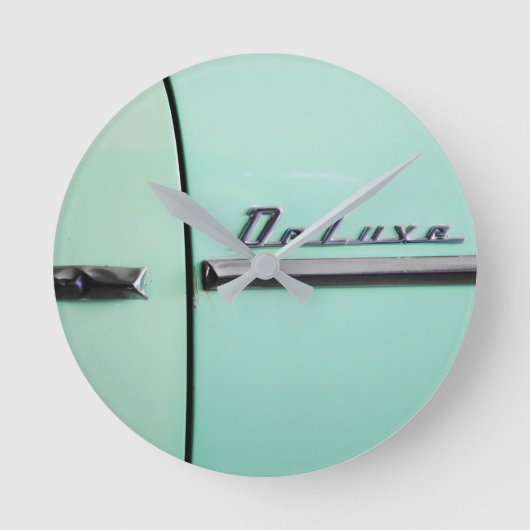 Old Chevrolet Deluxe Runde Wanduhr (Vorderseite)