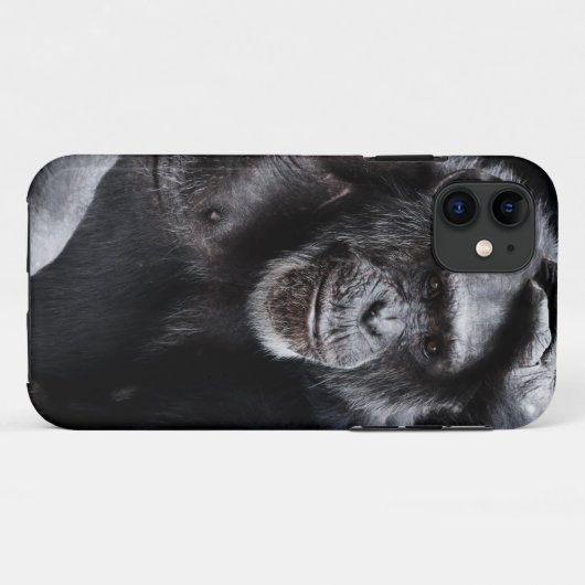 Old Chimpanzee iPhone Case (Rückseite (Horizontal))