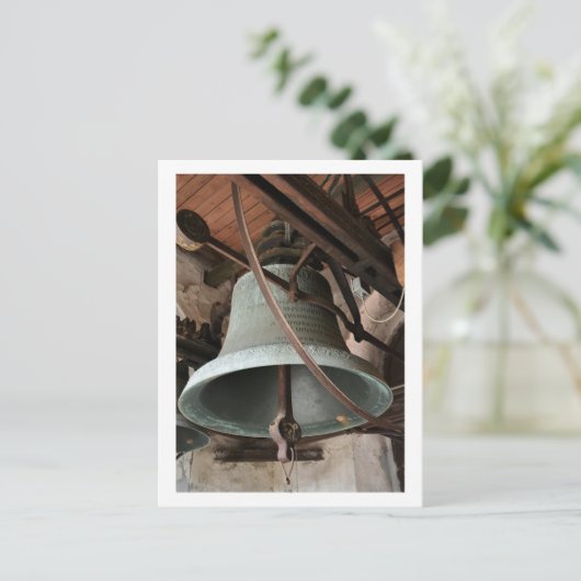 Old Church Bell Postkarte (Stehend Vorderseite)