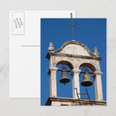 Old Church Twin Bells Postkarte (Vorne/Hinten)