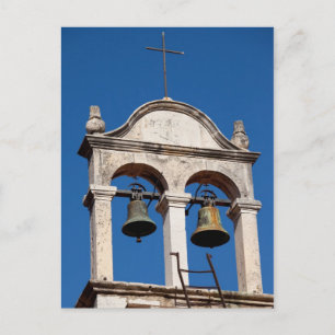 Old Church Twin Bells Postkarte