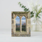 Old Church Window Postkarte (Stehend Vorderseite)
