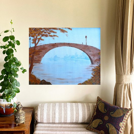 Old City Bridge Canvas Print Leinwanddruck