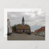 Old City Hall, Ebeltoft, Jutland, Dänemark Postkarte (Vorne/Hinten)