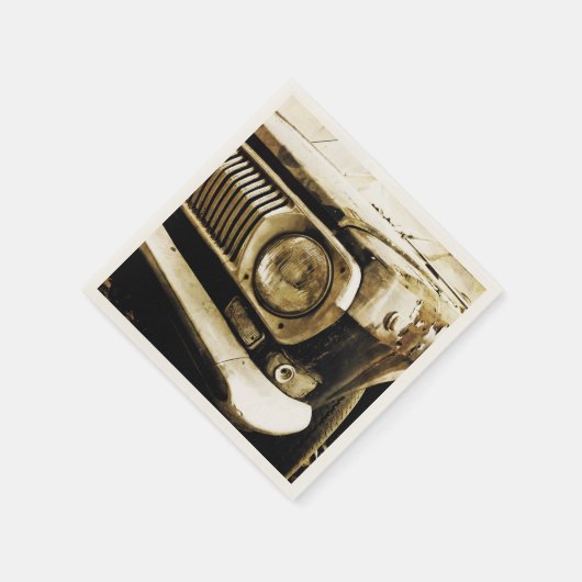 Old Classic Car Headlight #2 Serviette (Ecke)