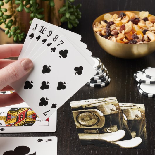 Old Classic Car Headlight #2 Spielkarten (In Situ)