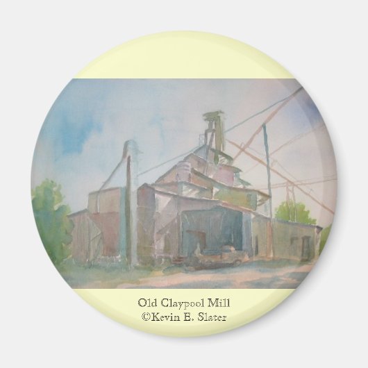 Old Claypool Mill Magnet von Kevin E. Slater (Vorne)