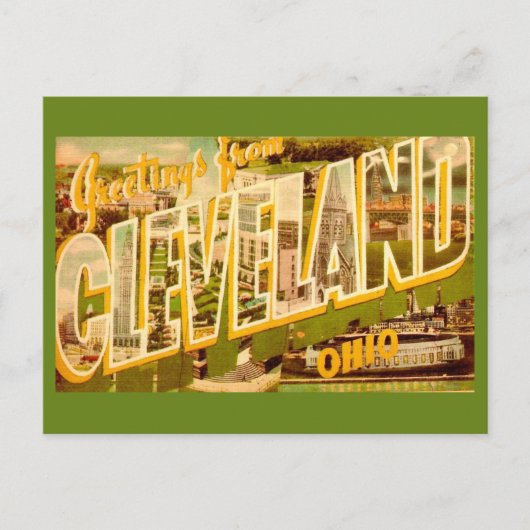 Old Cleveland Ohio Postcard Postkarte (Vorderseite)