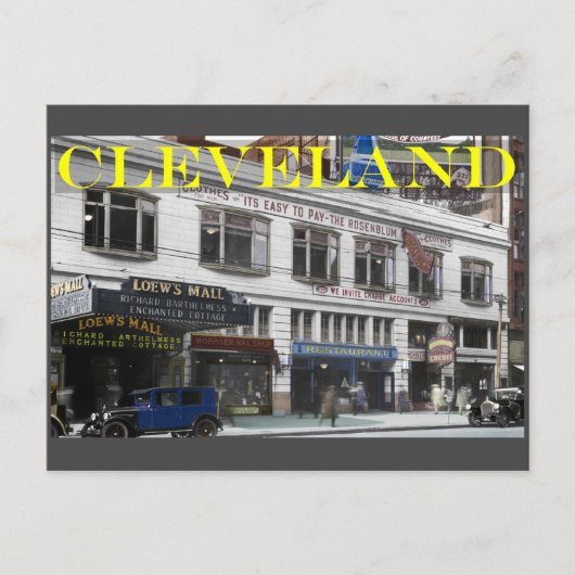 Old Cleveland Postcard Postkarte (Vorderseite)