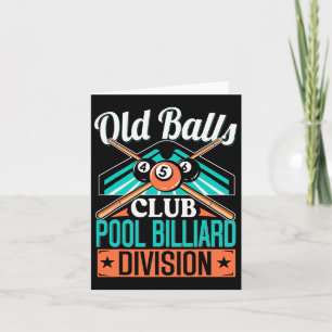 Old Club Pool 8 LL Billard Division für Herren Ges Karte